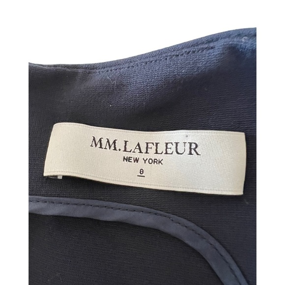 Mm Lafleur Lydia Twist Strap Sheath Dress Midnight Navy Blue Size 0 - Picture 6 of 8